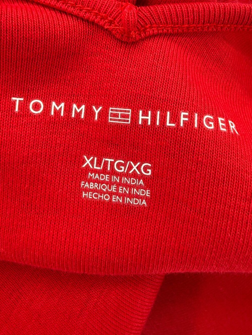 Tommy Hilfiger Red V-Neck Tank w/ Navy Star Print Bow Detail XL - Picture 7 of 11